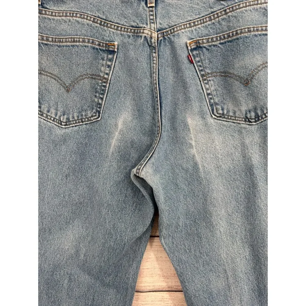 Vintage Y2K Levi's‎ Relaxed Straight Fit Jeans Men's Size 42x32 Blue Light Wash